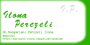 ilona perczeli business card